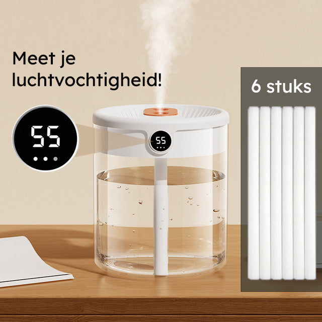 H₂O Humidifier™ 2L mét vochtmeter | Incl. gratis filters