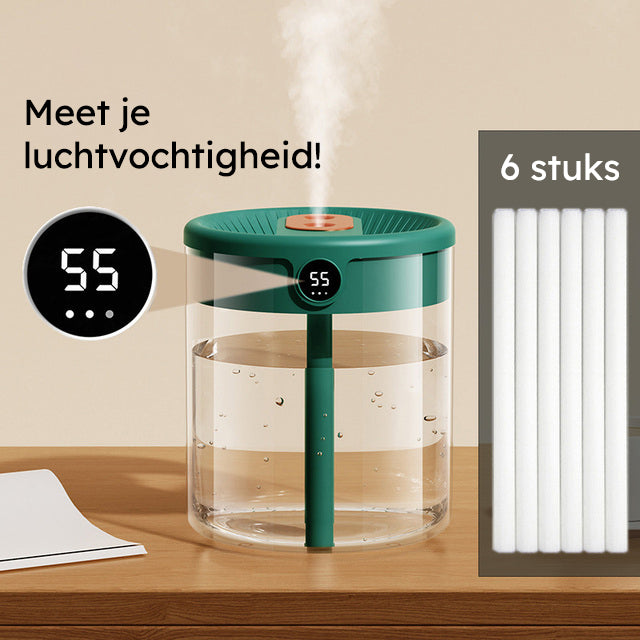 H₂O Humidifier™ 2L mét vochtmeter | Incl. gratis filters