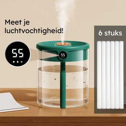 H₂O Humidifier™ 2L mét vochtmeter | Incl. gratis filters