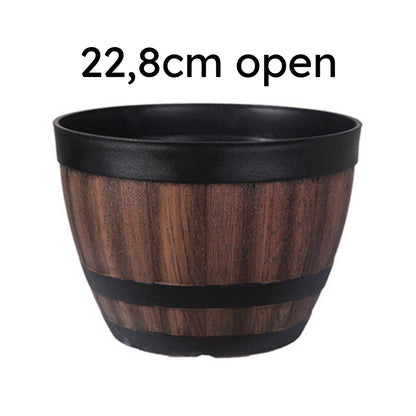 InnoPot™ | Retro plantenpot met creatief 'vat' ontwerp