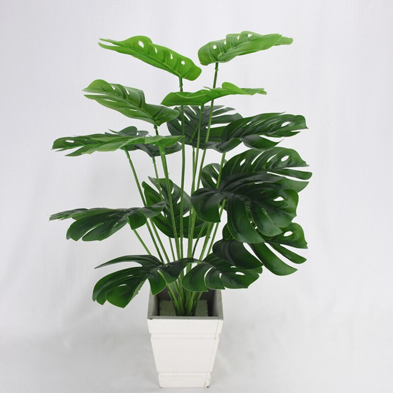 Kunst Monstera | 18 bladeren