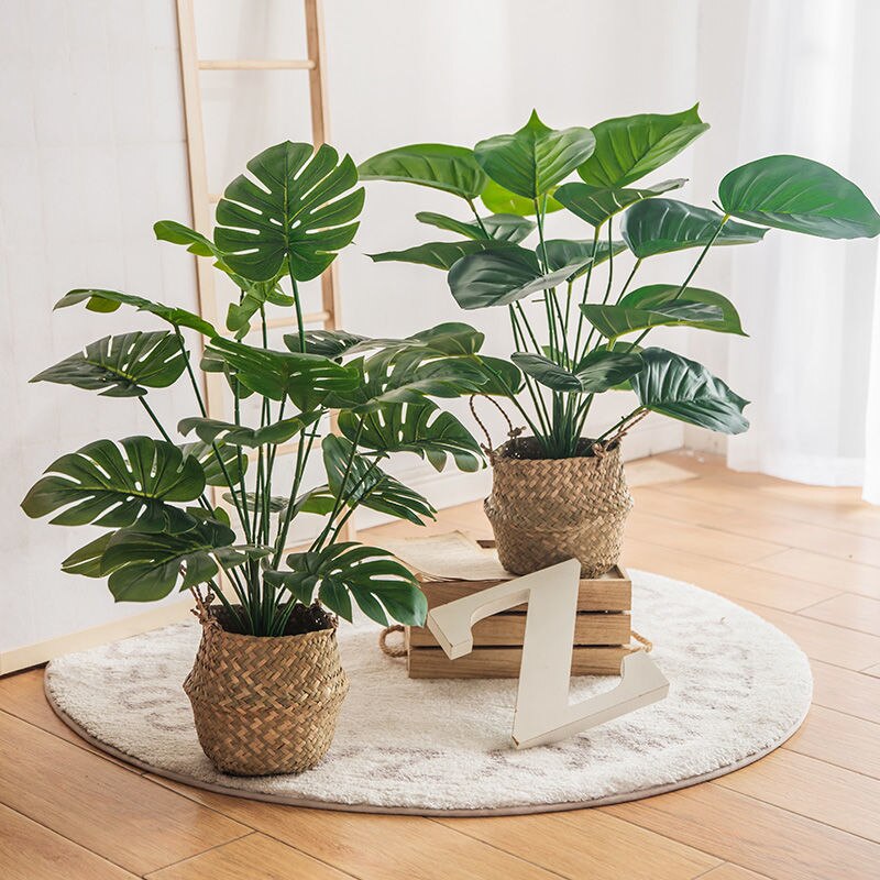 Kunst Monstera | 18 bladeren