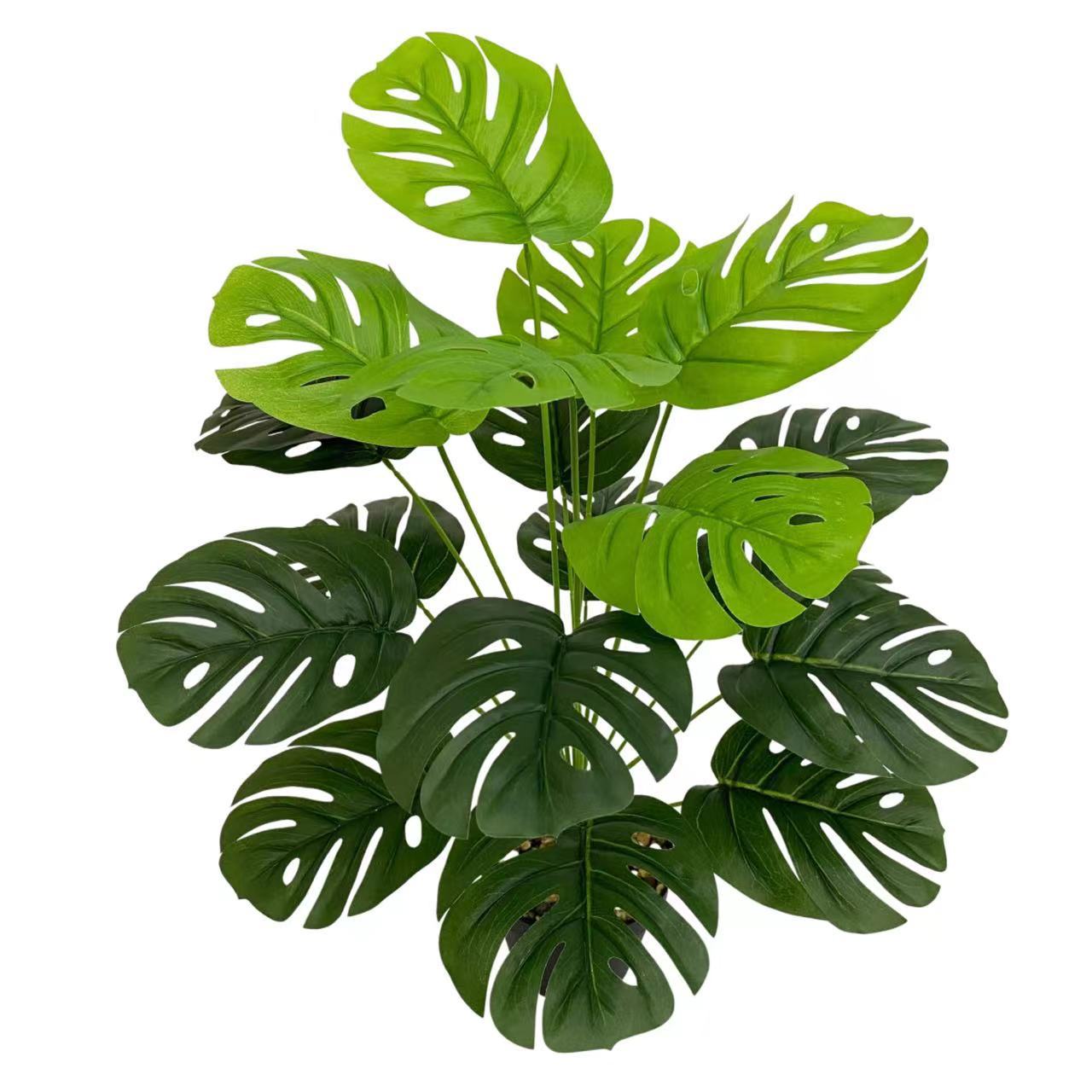 Kunst Monstera | 18 bladeren