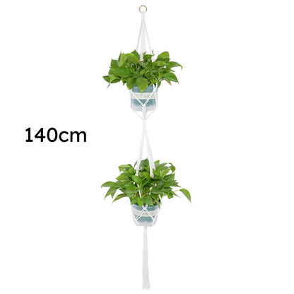 Handgemaakte Macrame plantenhangers | 5 Varianten