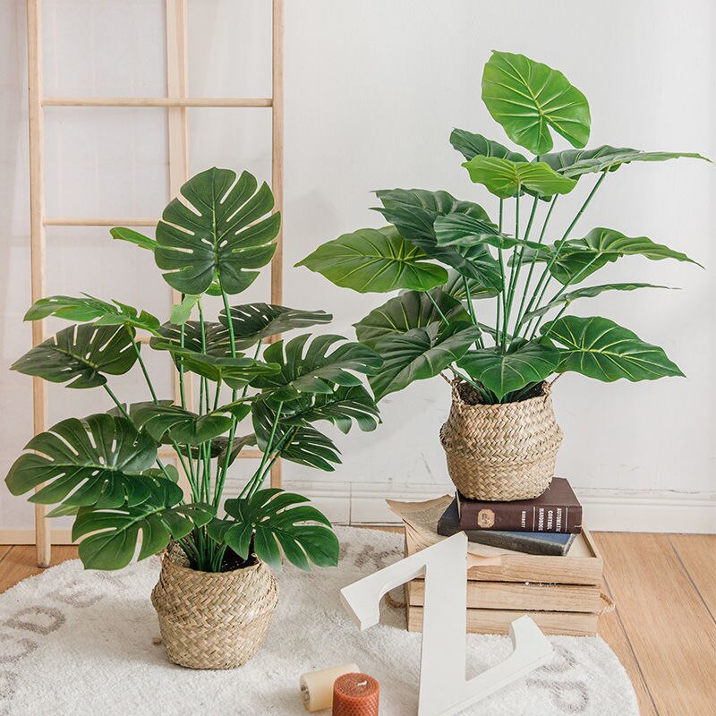 Kunst Monstera | 18 bladeren