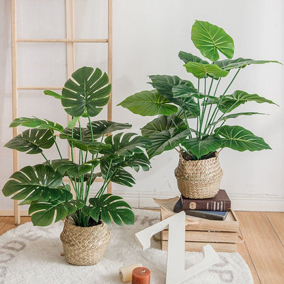 Kunst Monstera | 18 bladeren